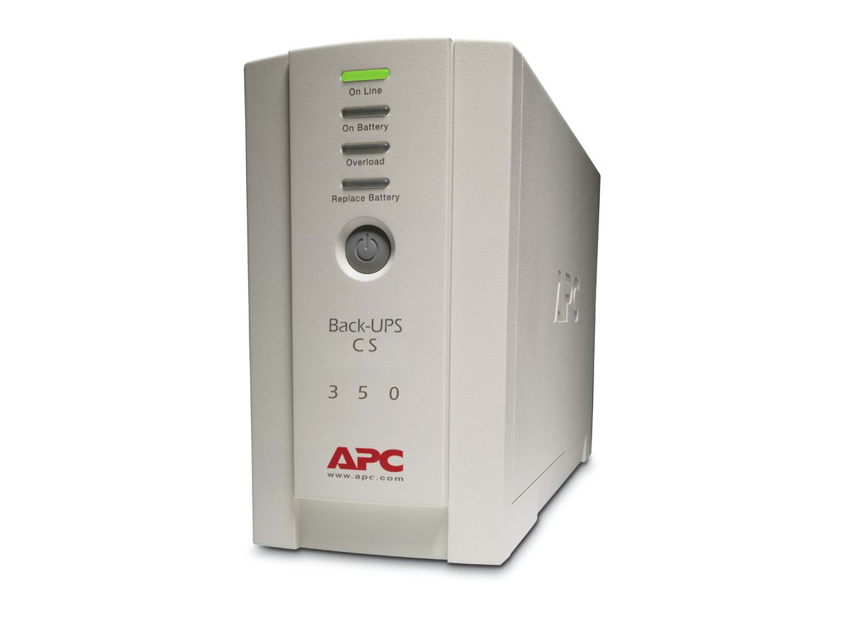 APC Back-UPS Veille 350VA 4sortie(s) CA Tour Beige alimentation d'énergie non interruptible