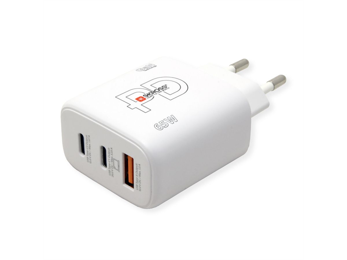 SKROSS Chargeur secteur 65 W PD EU