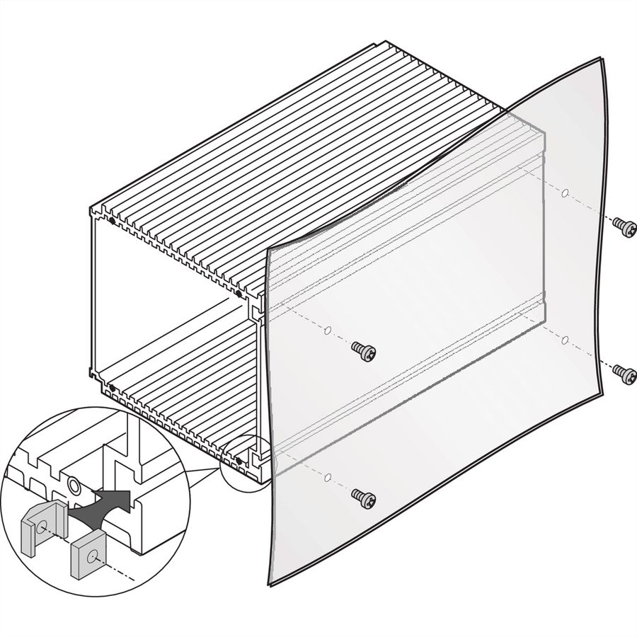 SCHROFF Unité enfichable de type cadre HF Écrou coulissant, M3.0, 100 pièces