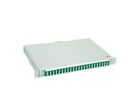 TELEGÄRTNER BASIS V Panneau fibre optique avec coupleurs & Pigtails , 24x LC Quad, vert, OS2 APC