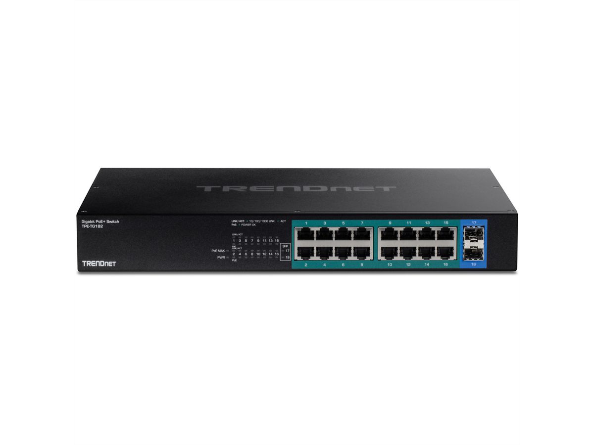 TRENDnet TPE-TG182 Switch PoE+ Gigabit à 18 ports