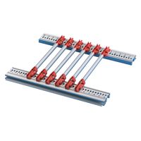 Embout de rail de guidage SCHROFF, type standard, PC, largeur de rainure 2 mm, rouge