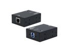 EXSYS EX-13021HMV USB 3.2 type B vers Ethernet 1 Gigabit, kit rail DIN inclus