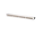 C6Amodul 24 ports 180°M 1UH acier inox, Acier inoxydable