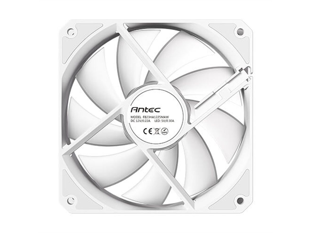 ANTEC P12PWM ARGB White 3PK, Ventilateur de boîtier, blanc