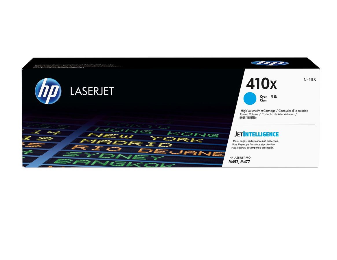 HP 410X toner LaserJet cyan grande capacité authentique