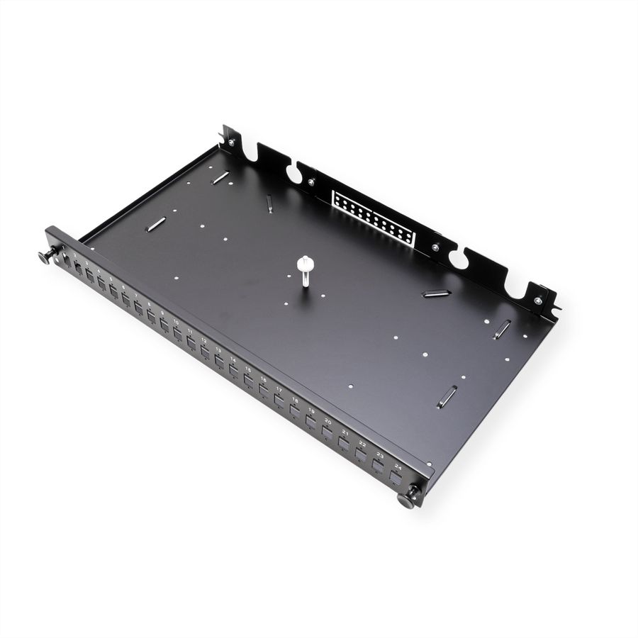 VALUE Panneau de brassage vide 1 UH, amovible, 24x SC SX / LC DX