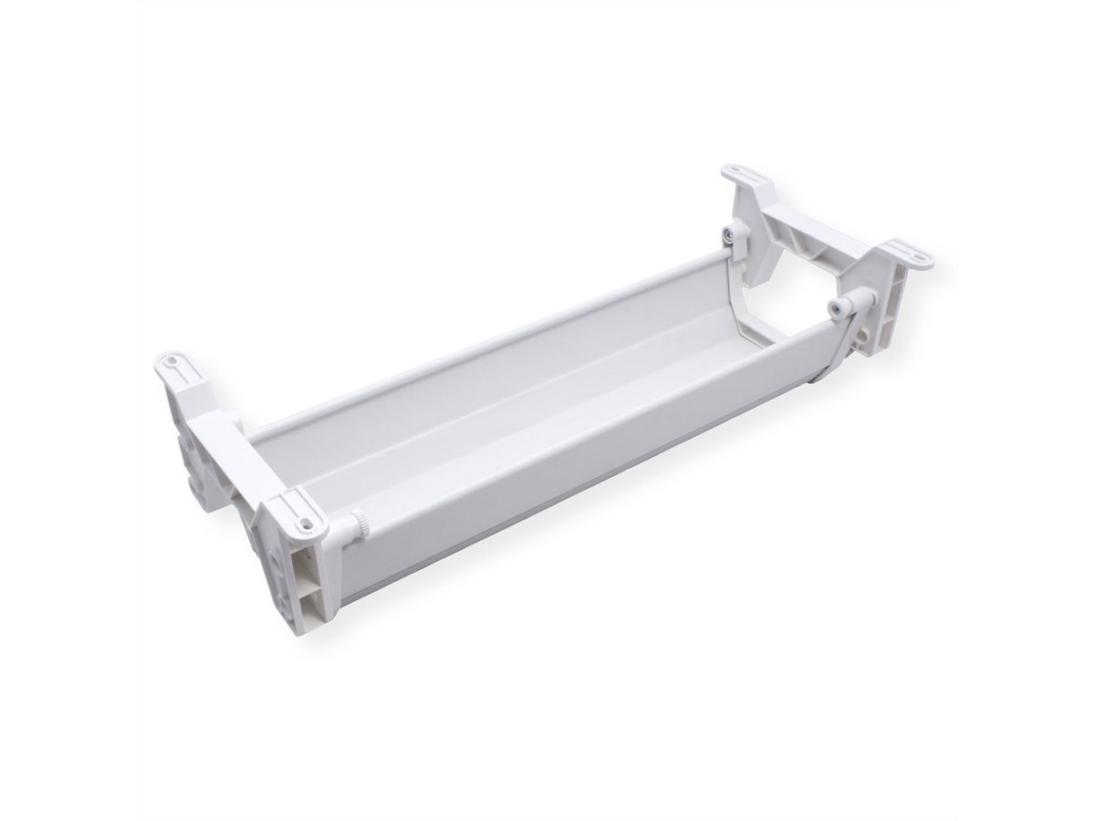 ROLINE Easy2Open Canal de câbles, montage sous le bureau, blanc, 44,9 cm