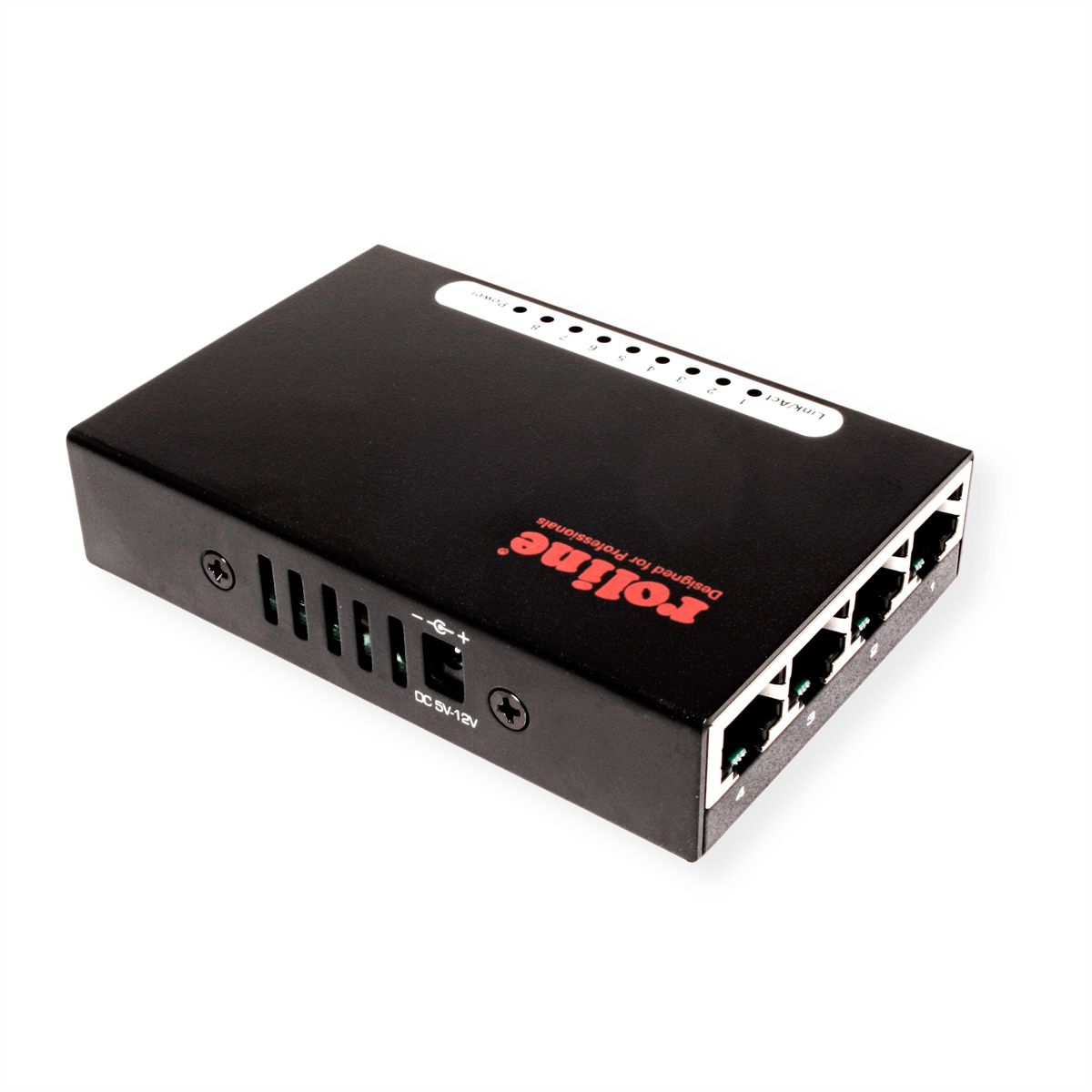 ROLINE Fast Ethernet Switch, Pocket, 8 ports