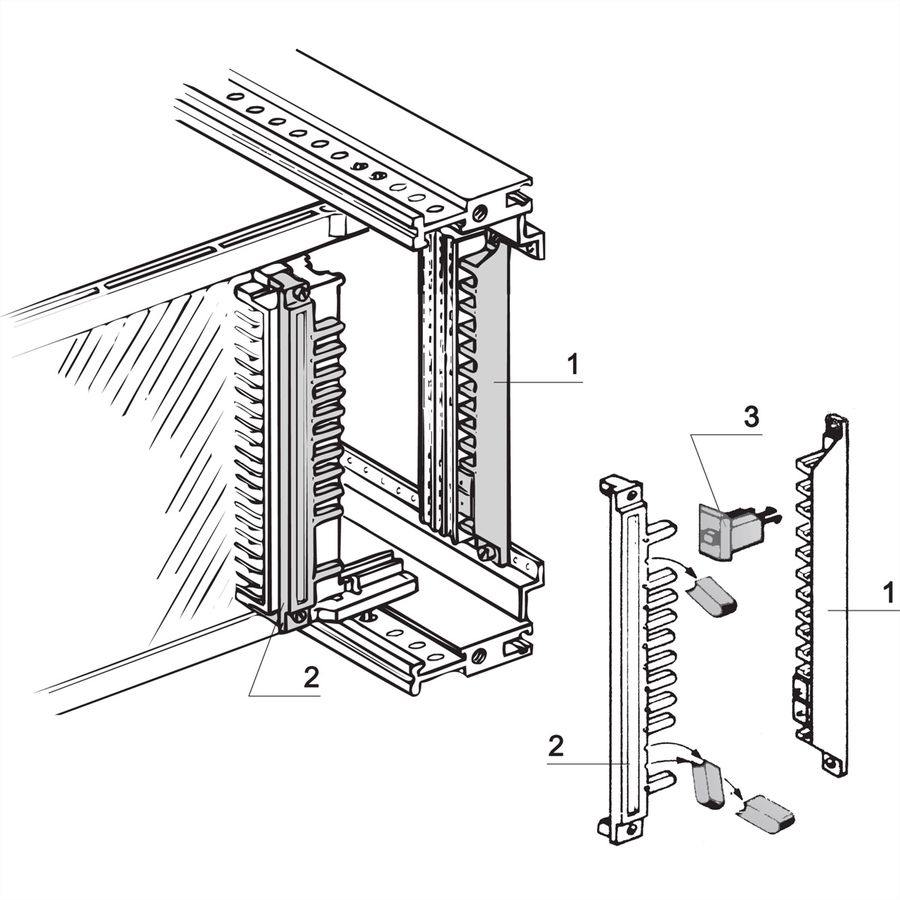 Bande de codage SCHROFF pour connecteur femelle