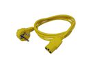 ROLINE Câble d'alimentation IEC droit, jaune, 1,8 m