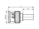 TELEGÄRTNER Connecteur BNC à sertir 50 ohms pour RD-316/U