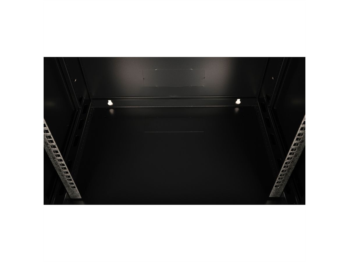 VALUE Boîtier mural 19 pouces 15U, 600 x 450 mm, noir, kit à assembler