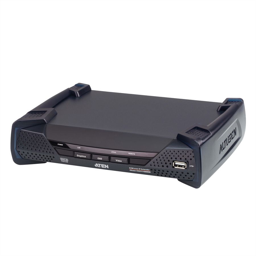 ATEN KE6910R Système d'extension KVM 2K DVI-D Dual Link sur IP, récepteur