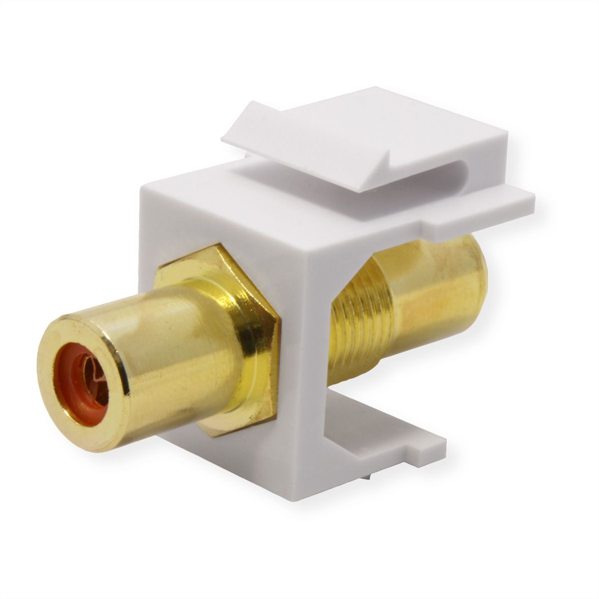 VALUE Coupleur Keystone RCA, plastique, rouge