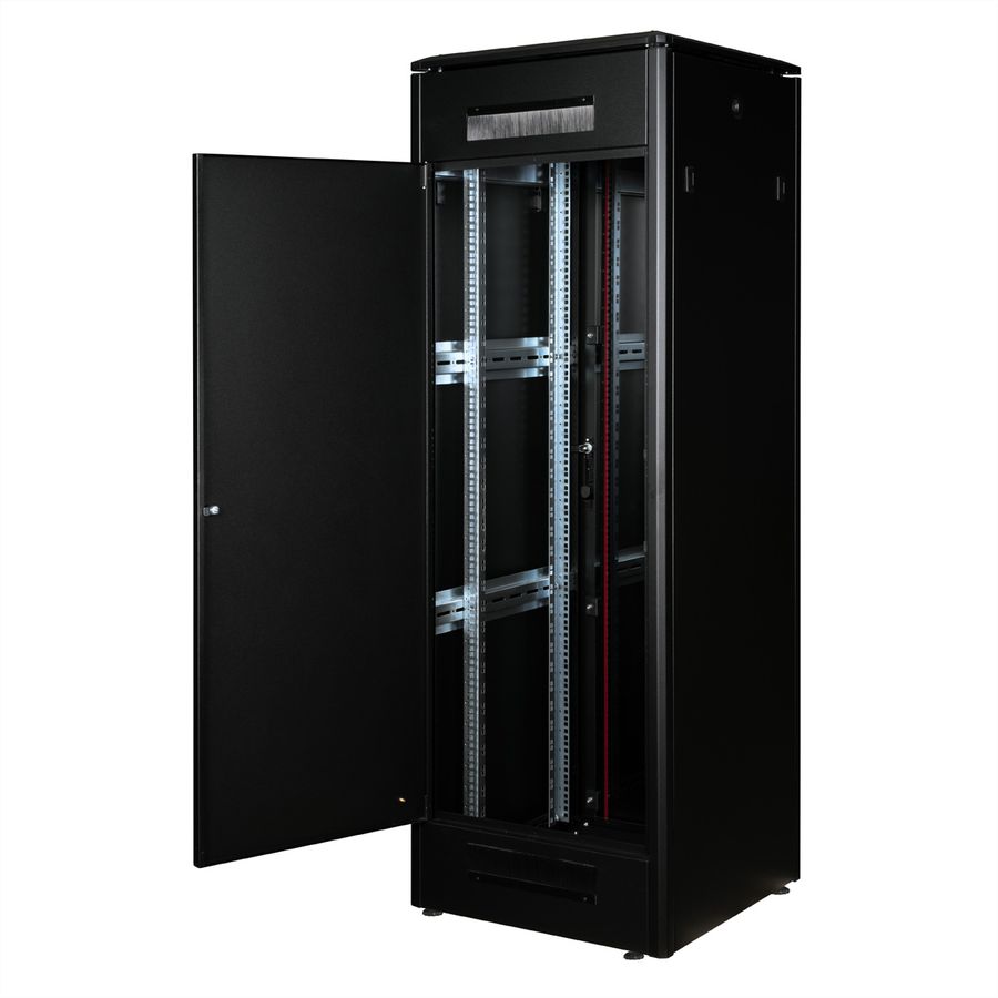 ROLINE 19" Baie réseau Pro 36U, 600x800 LxP Porte verre noir