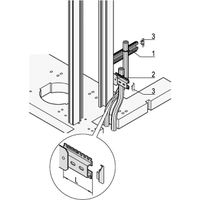 SCHROFF Profilé en C avec bride - C-PROFILE F.KABELBINDER 295L
