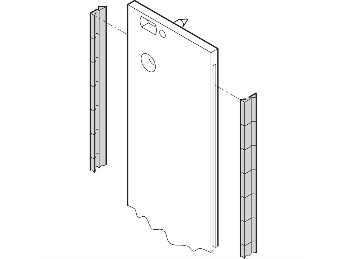 SCHROFF Front Panel EMC Stainless Steel Shielding Kit, 2 U, 10 pieces