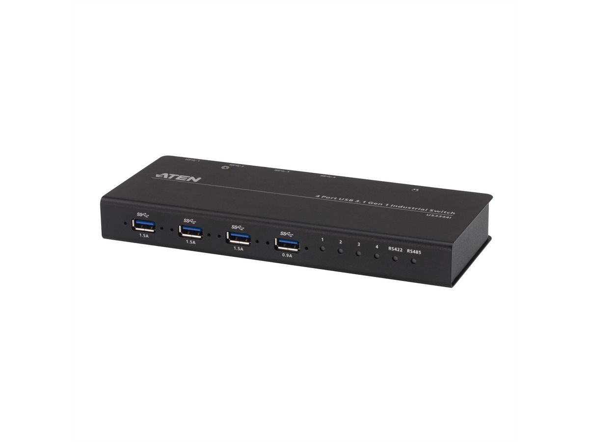 ATEN US3344i Commutateur de hub industriel USB 3.1 Gen1 4 x 4