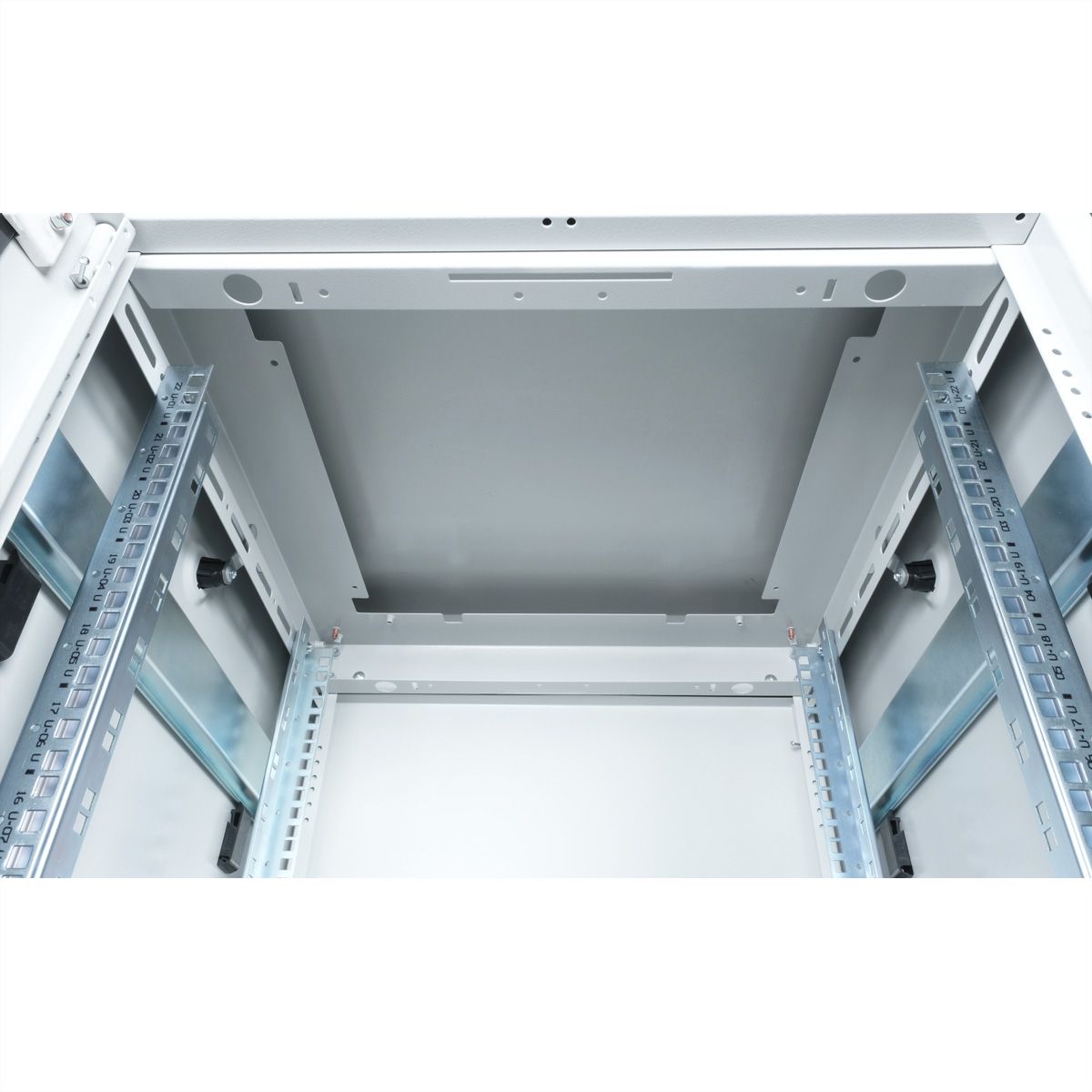 ROLINE 19" Baie réseau Pro 22U, 600x600 LxP Porte verre gris