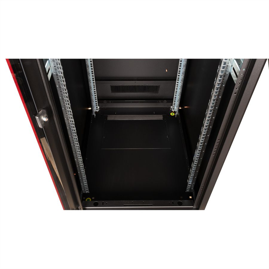 ROLINE 19" Baie réseau Pro 42U, 600x800 LxP Porte verre noir