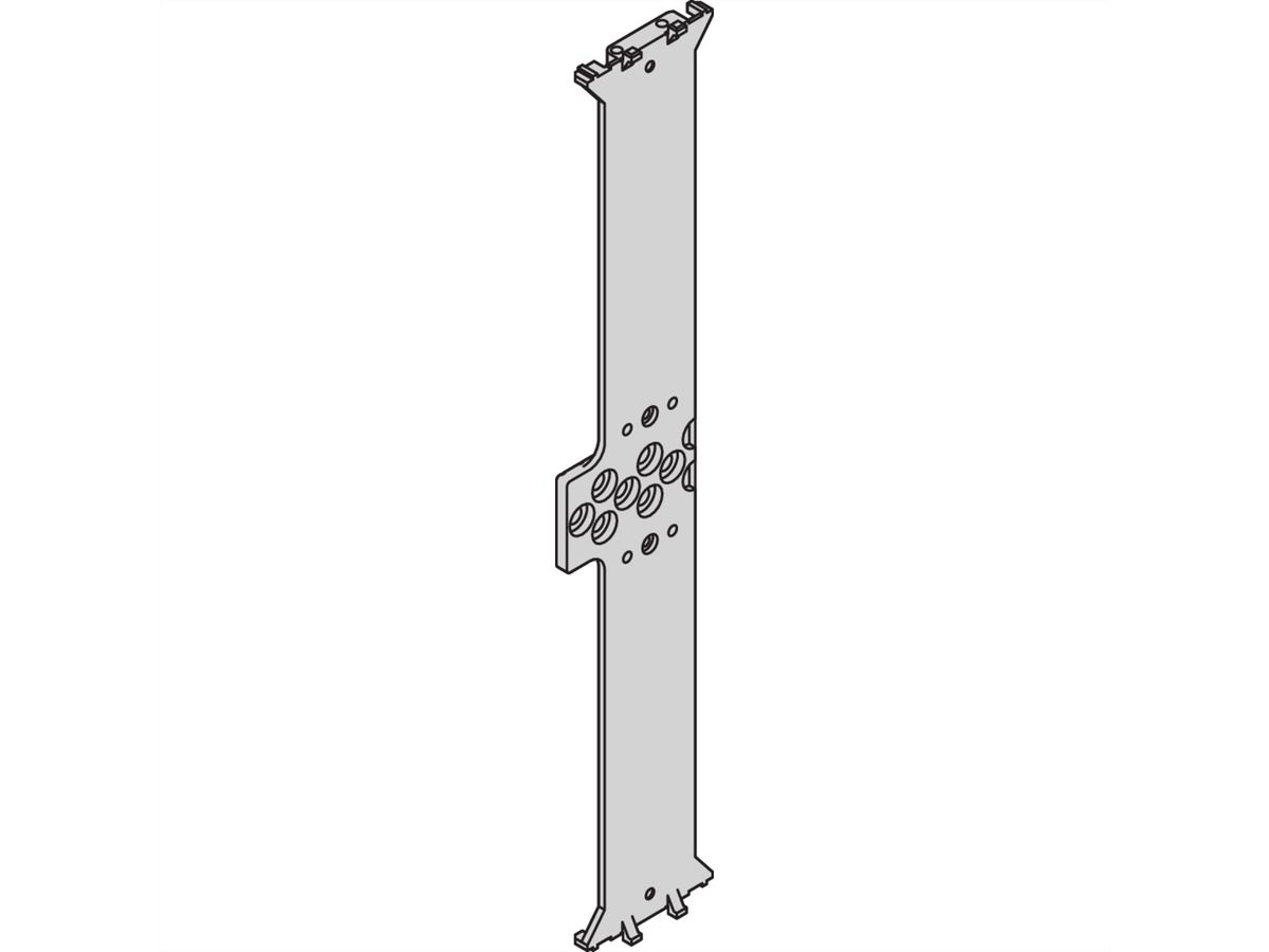 SCHROFF Extrusion de fractionnement 6 U pour montage combiné, robuste