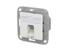 METZ CONNECT E-DAT C6A LSA++ Prise, 1 port, goulotte encastrée (UPk), blanc signalisation brillant