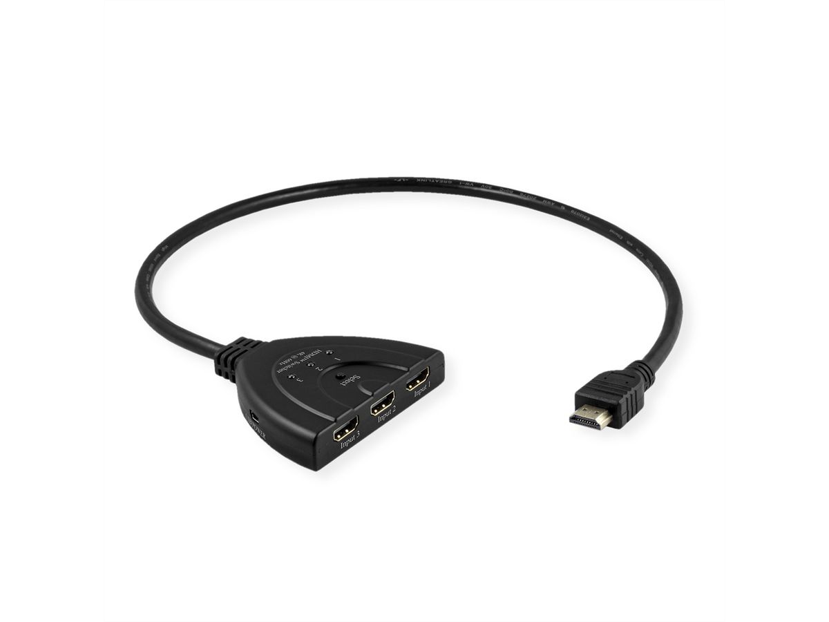 VALUE Switch HDMI, 3 PCs - 1 écran