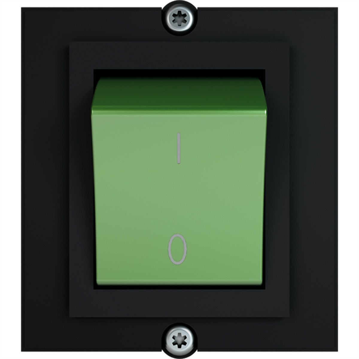 BACHMANN Cadre 1xinterr. 2 pôles vert, 1,0m fils ouverts