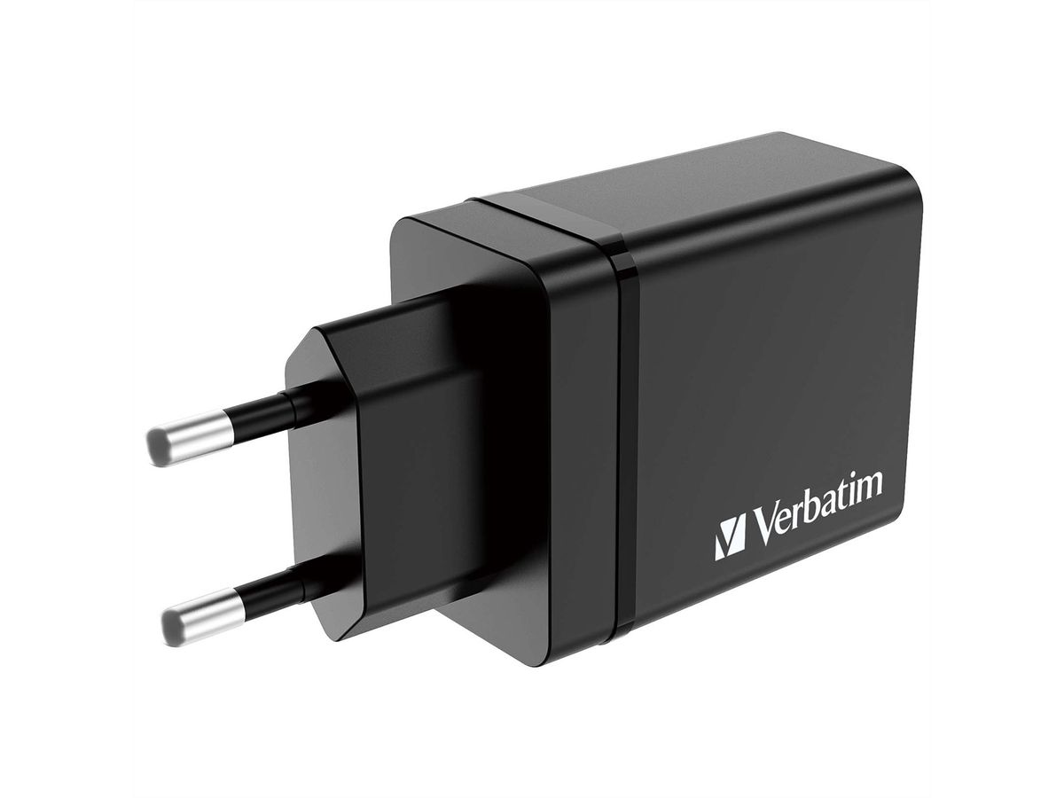 VERBATIM Chargeur USB mural 4 ports 30 W noir
