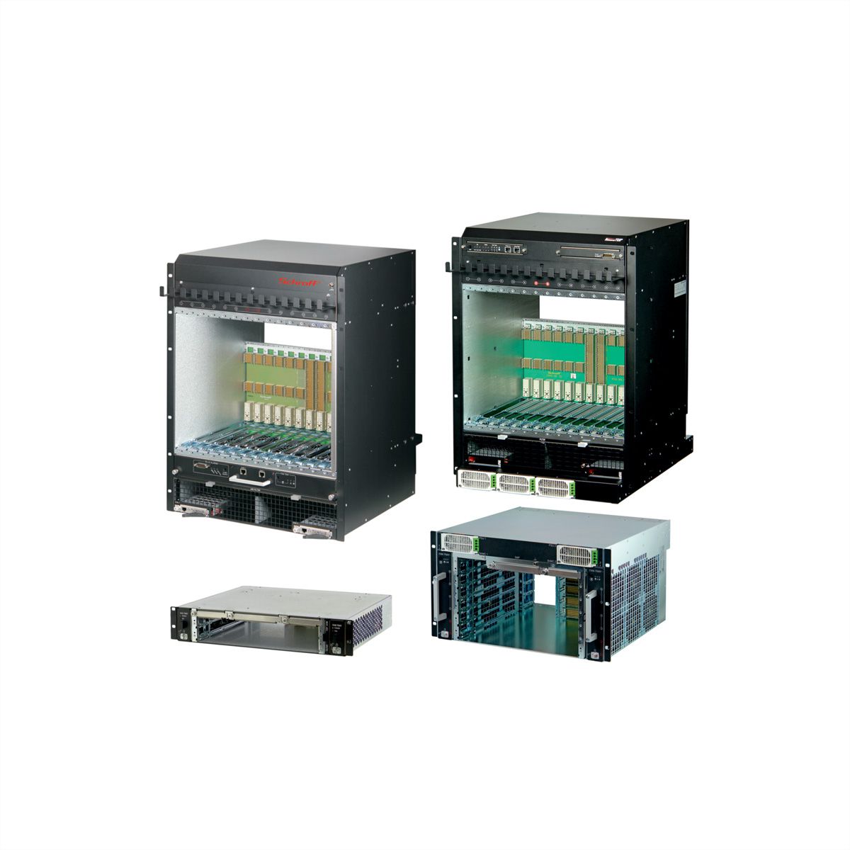SCHROFF ATCA System 300/40 Series, 6 slot, AC, Replicated Mesh, Radial IPMB