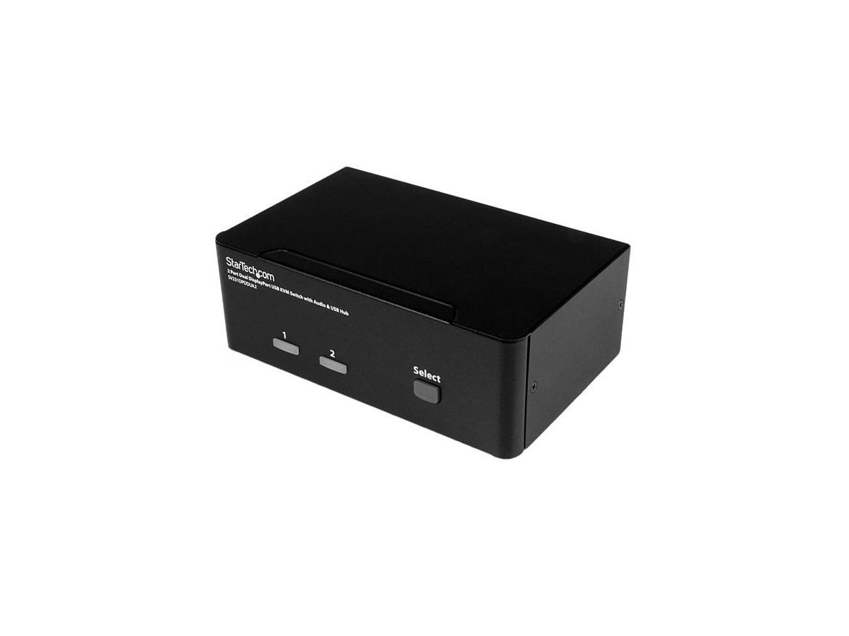 StarTech.com Switch KVM DisplayPort double affichage à 2 ports - 4K 60 Hz