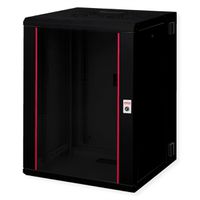 ROLINE 19" Boîtier mural Pro 16U, 600x600 LxP pivotant en 2 parties noir