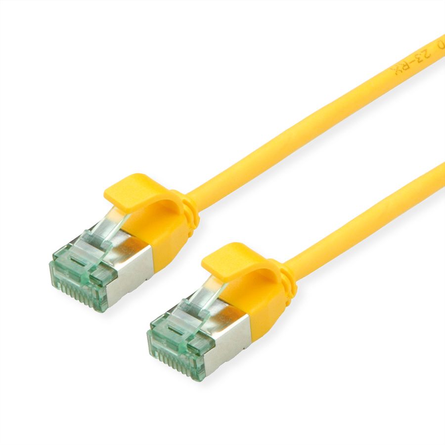 ROLINE RM Cordon DataCenter U/FTP Cat.6A (Classe EA), slim, jaune, 2 m