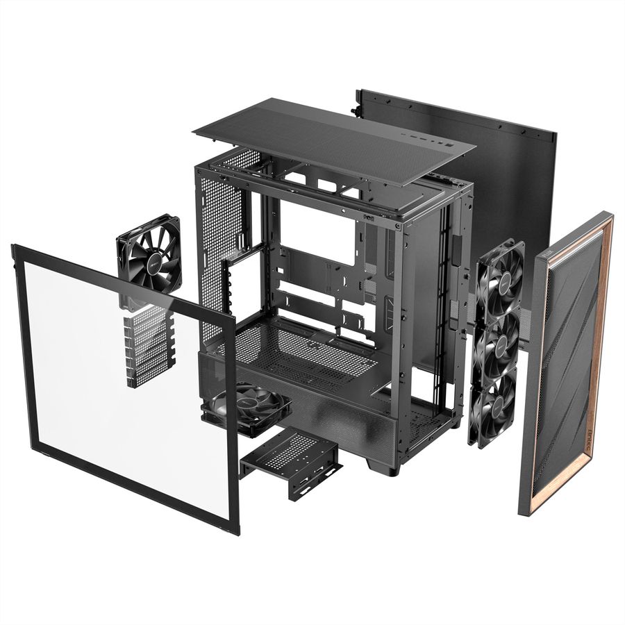 ANTEC FLUX Boîtier PC Midi Tower Gaming ATX, noir