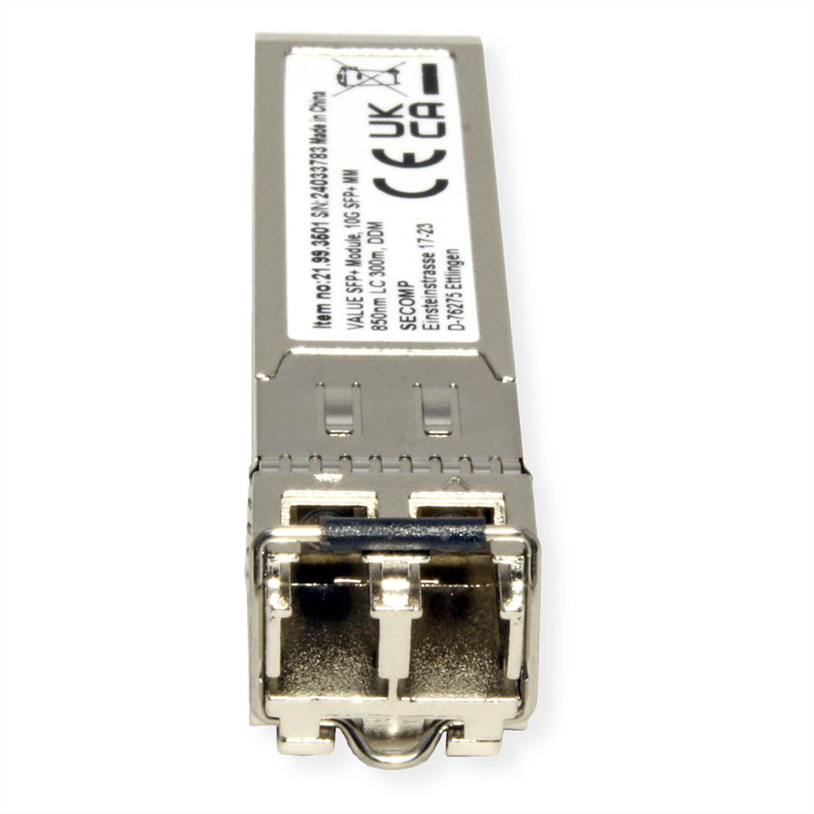 VALUE Module SFP+ (MiniGBIC) SR/LC, 10GbE, Multimode, 850nm, max. 300m