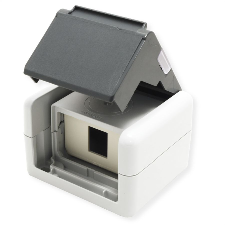 TELEGÄRTNER Boîtier IP44, avec fixation pour 1 module AMJ