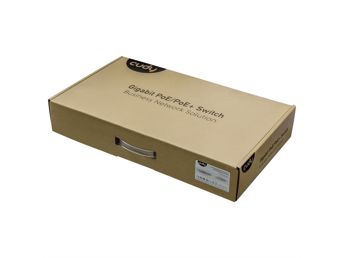 CUDY GS1020PS2 Switch 16 ports Gigabit PoE+, 2 ports Gigabit SFP 200W