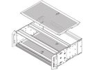 Plaque de recouvrement EuropacPRO SCHROFF pour boulonnage au panneau latéral robuste, 84 HP, 295 mm
