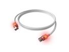 Cordon EasyLan DualBoot® LED Cat.6A (Classe EA) S/FTP, LSOH, blanc, 2 m