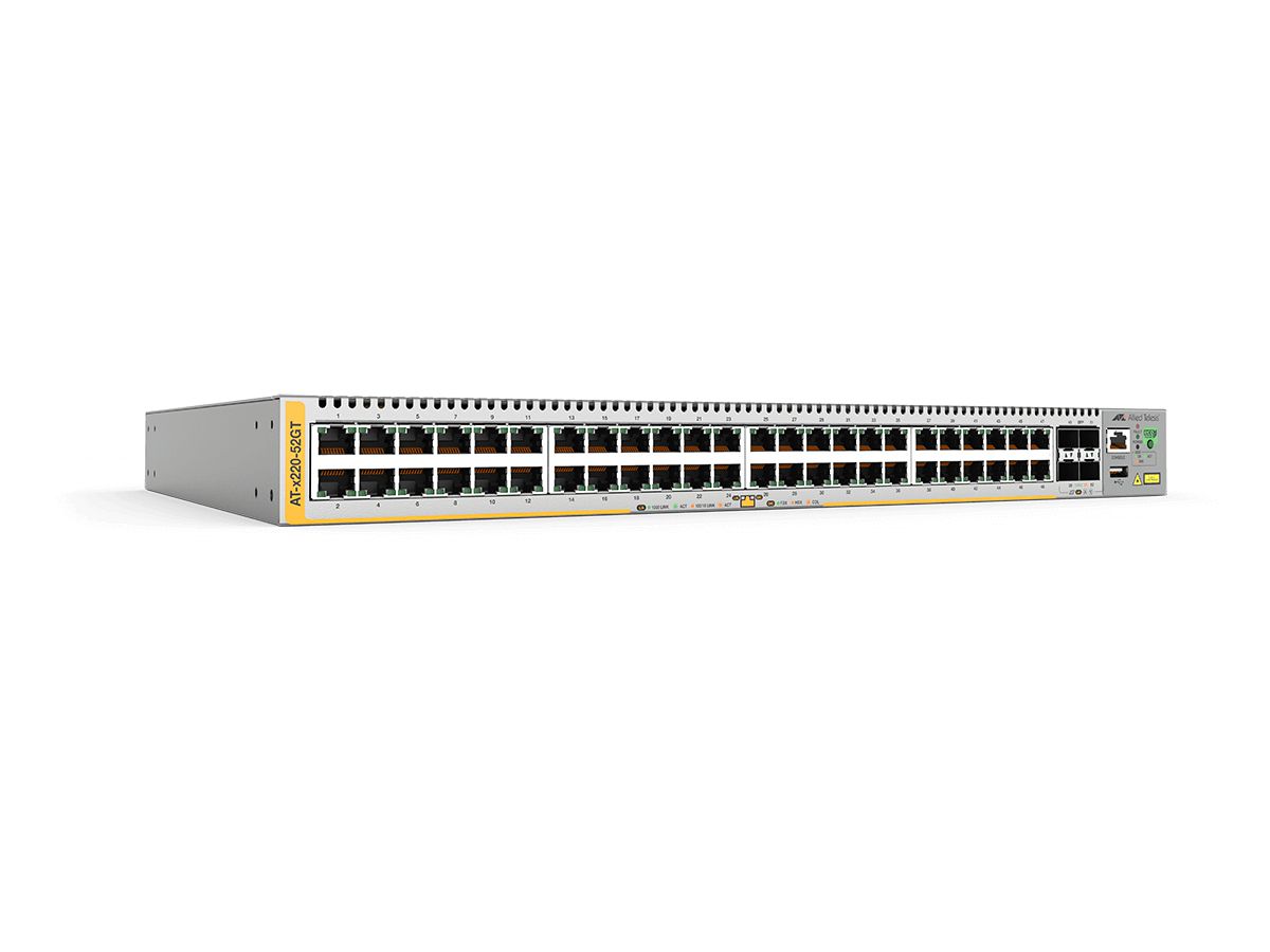 Allied Telesis AT-x220-52GT-50 Géré L3 Gigabit Ethernet (10/100/1000) 1U Gris