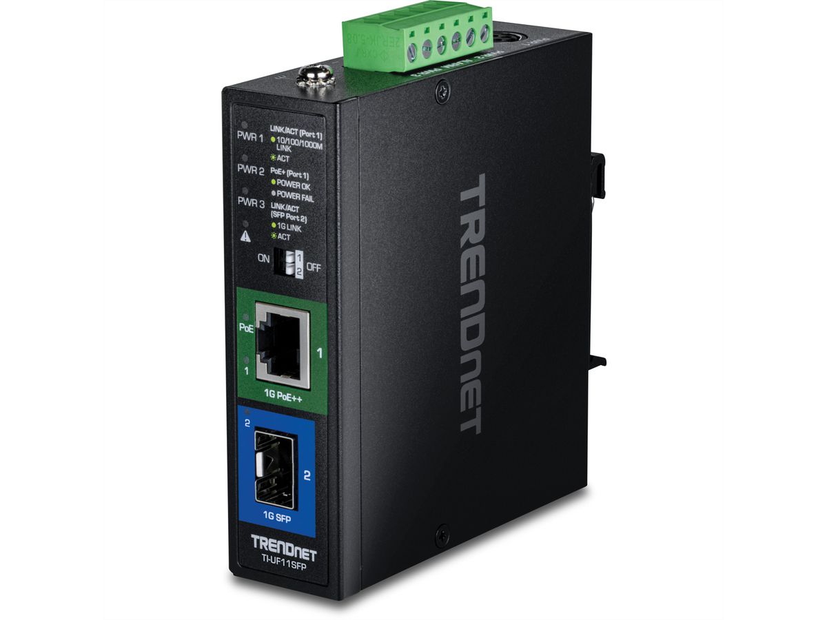 TRENDnet TI-UF11SFP Interne 1000Mbit/s Noir convertisseur de support réseau