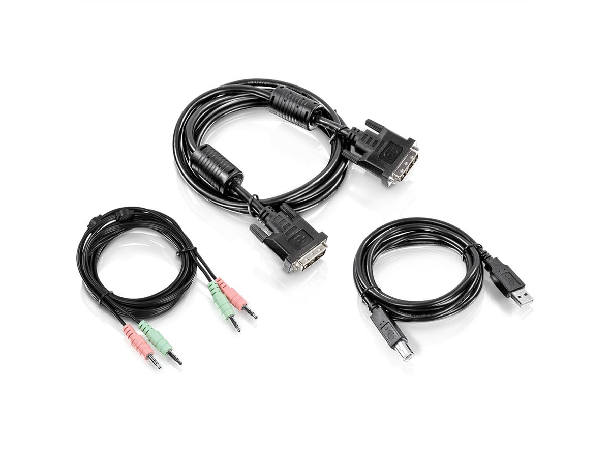 TRENDnet TK-CD06 Kit de câble KVM Audio, USB, DVI-I, 1,80m
