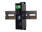 EXSYS EX-1195HMS hub USB 3.2 Gen1 à 4 ports, entrée et sortie type C, protection de surtension