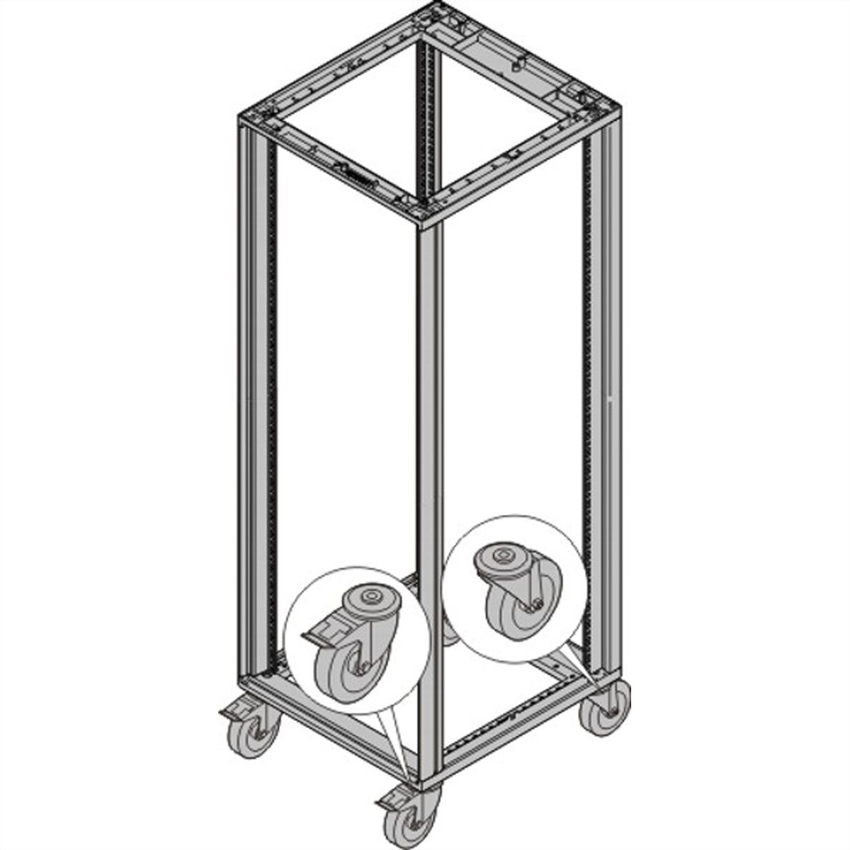 Roulette Novastar SCHROFF, 400 kg