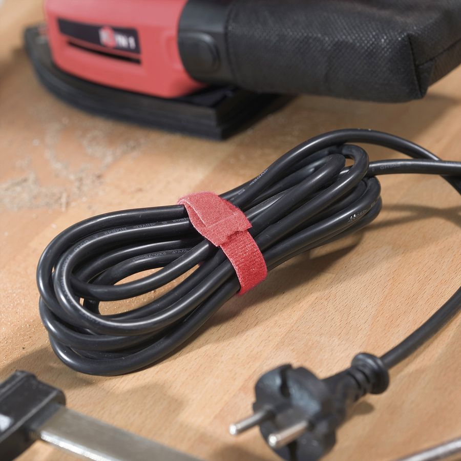 VELCRO® One Wrap® Strap 20mm x 230mm, 750 pièces, ignifugé, noir