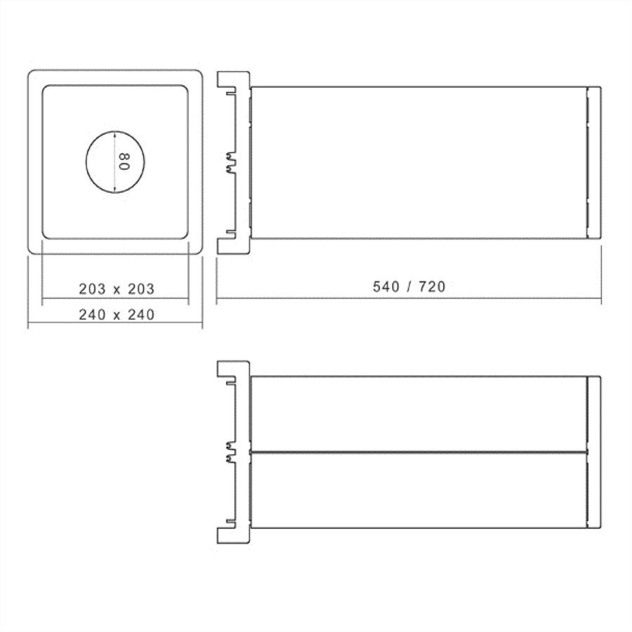 BACHMANN Colonne d’alimentation E-Cube-K-540® pour l’alimentation en courant et en données