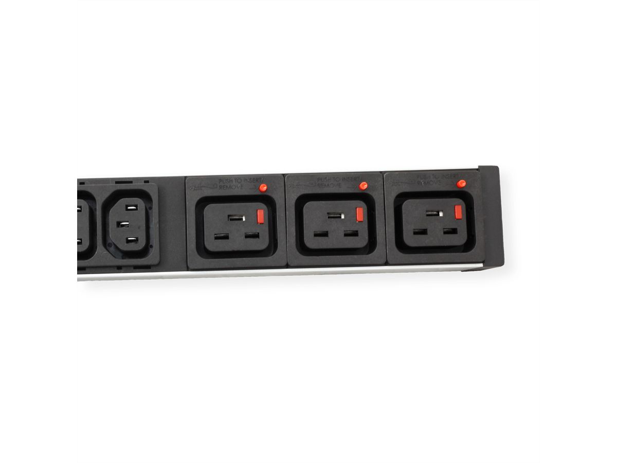 BACHMANN IT PDU ALU 1U 24x C13 3x C19 CEE 16A bleu