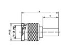 TELEGÄRTNER Connecteur à sertir TNC 50 ohms pour RG-58C/U