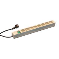 Bâti de prises SCHROFF, UTE, 8 prises, 19", avec interrupteur